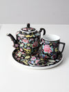vintage Chinese black tea set