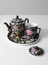 vintage Chinese black tea set