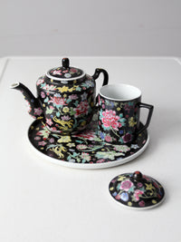 vintage Chinese black tea set