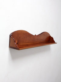 antique wooden mantel shelf