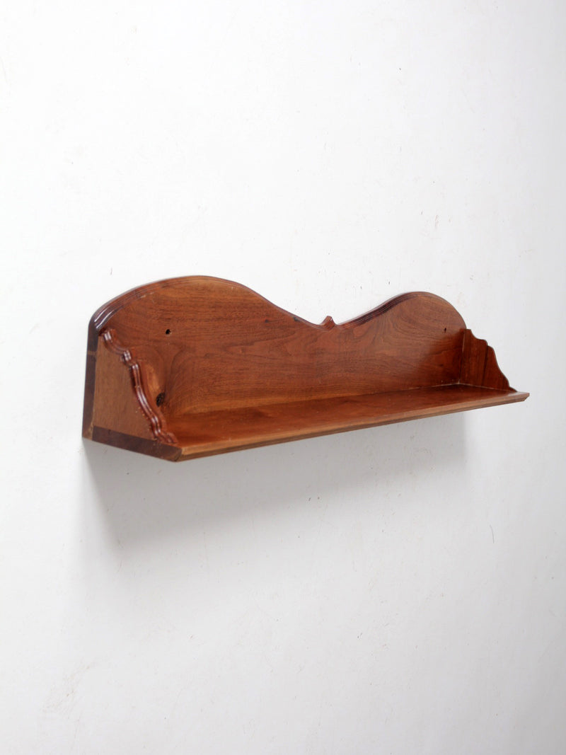 antique wooden mantel shelf
