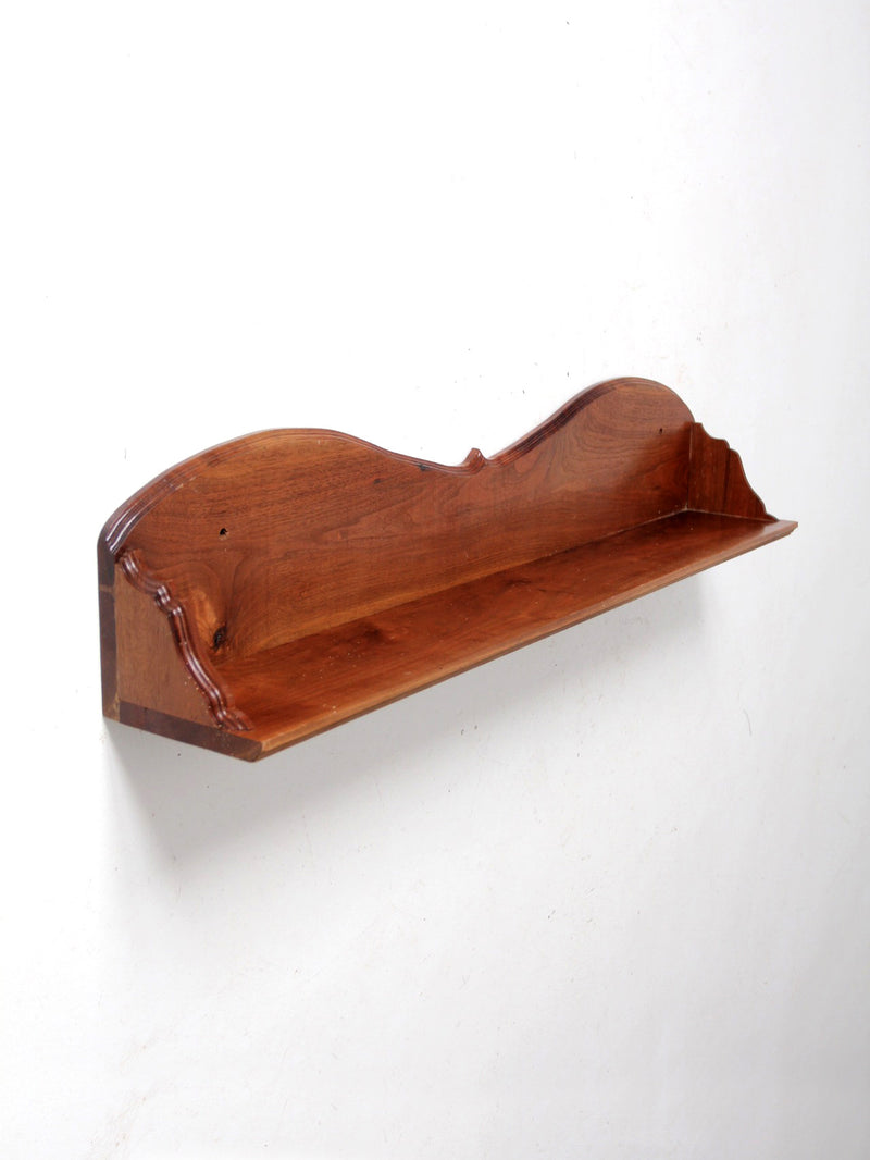 antique wooden mantel shelf