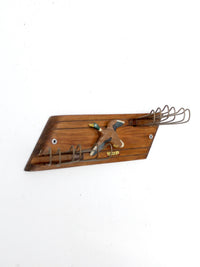 vintage mallard duck tie rack