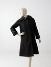 vintage Cortefiel black and tan trench coat