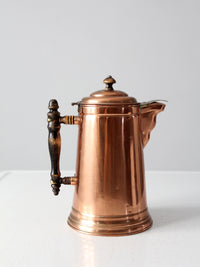 mid century copper coffee server