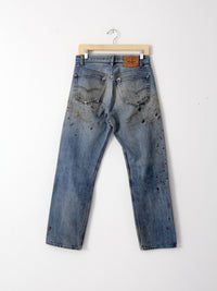 vintage Levi's 501s painter's denim jeans, 31 x 29