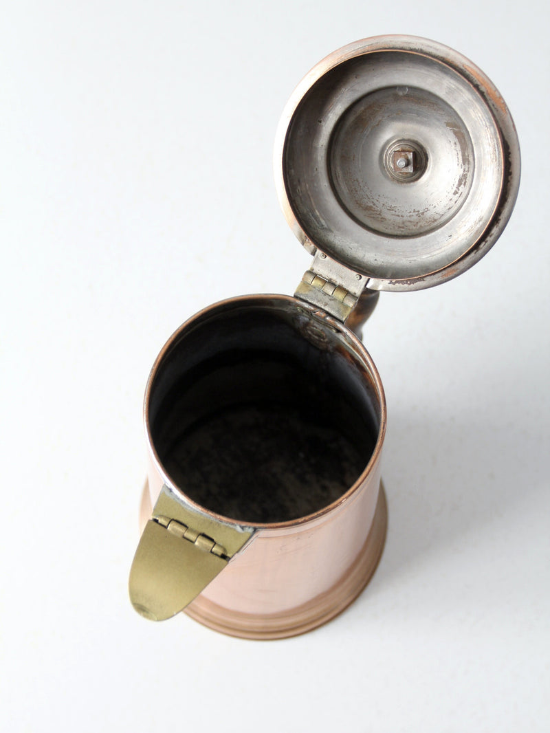 mid century copper coffee server