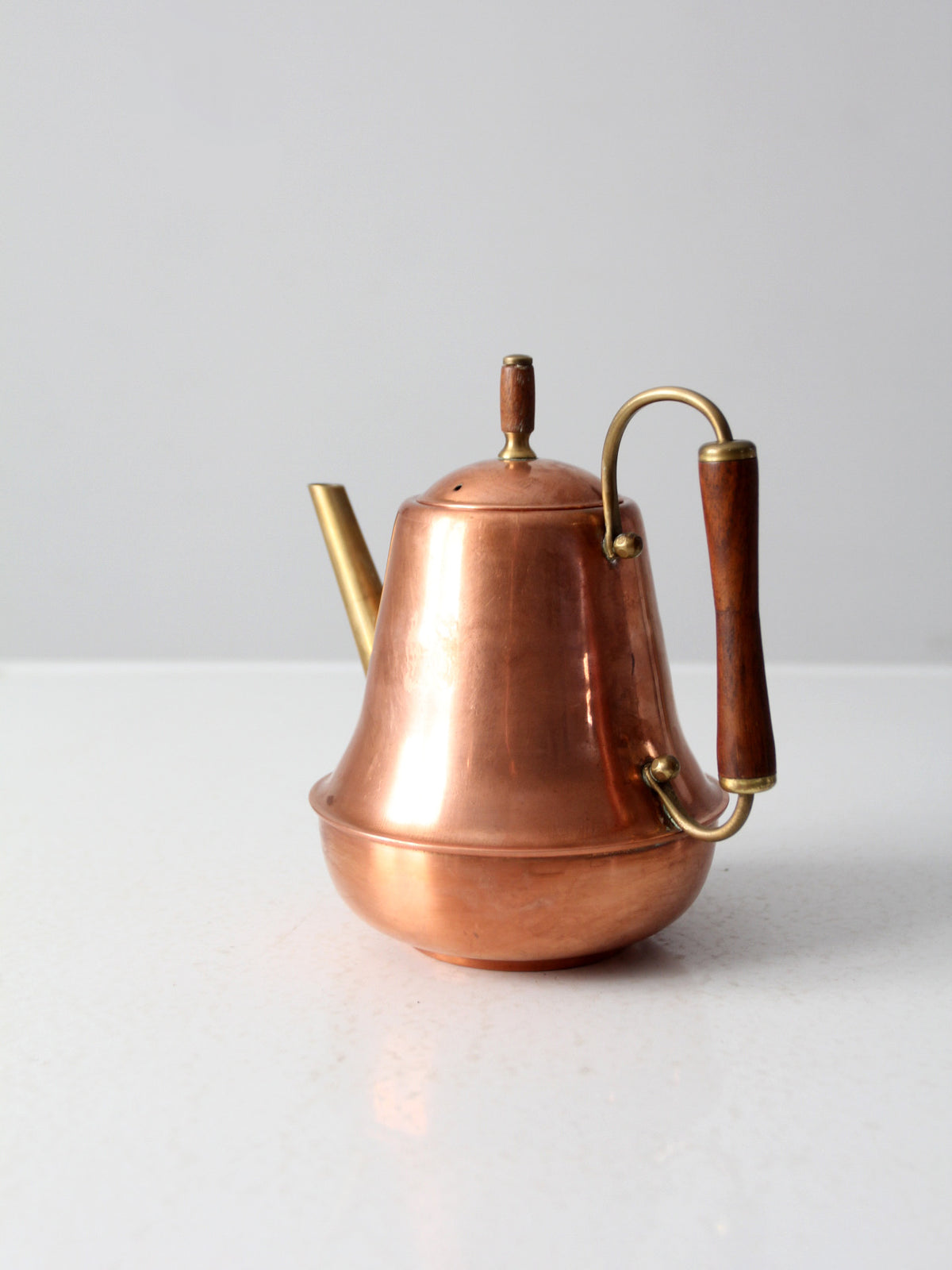 mid century Spartan copper tea pot