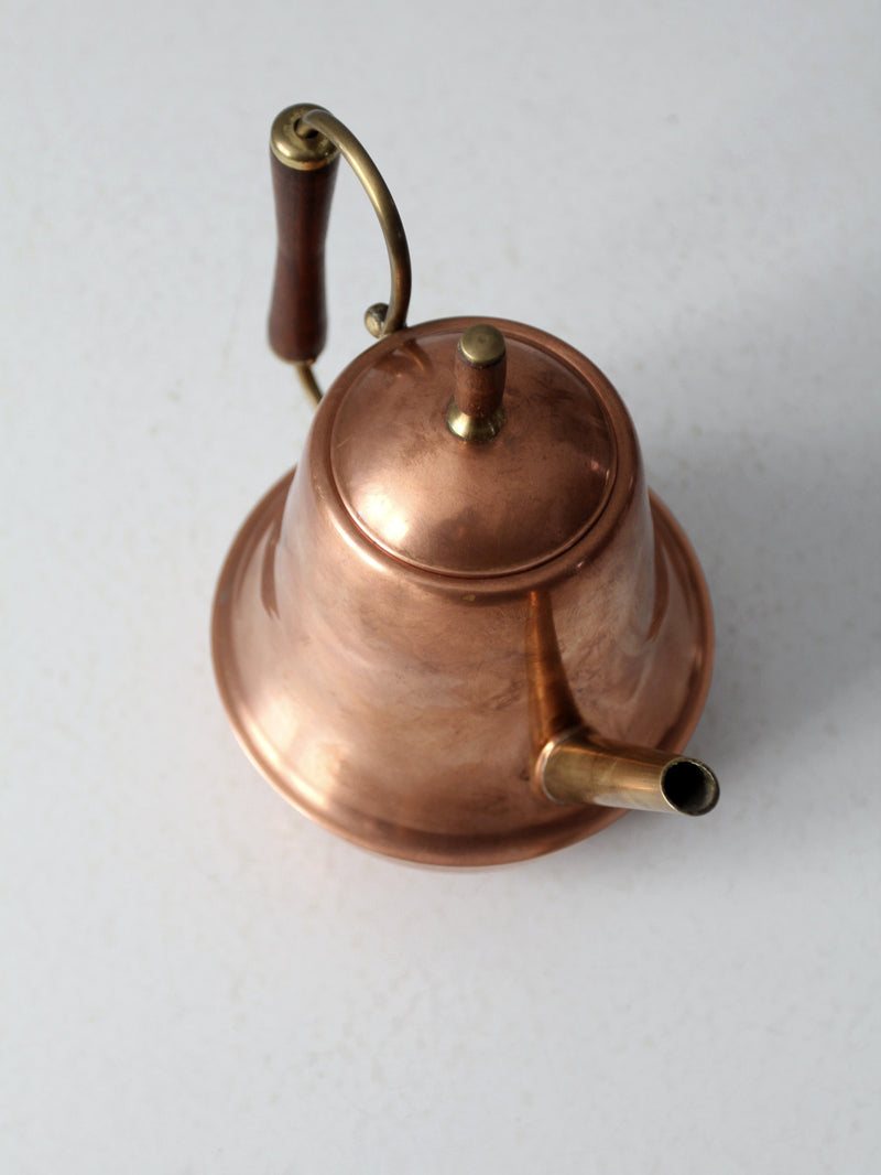 mid century Spartan copper tea pot