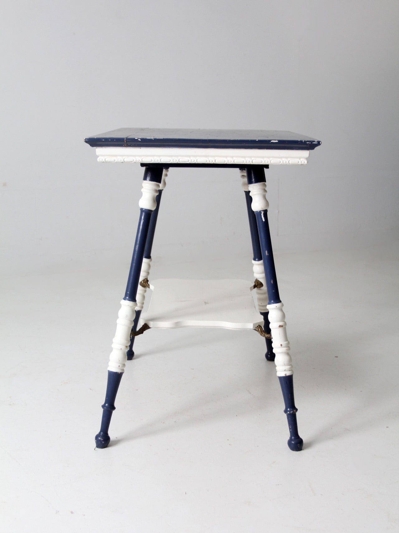 antique turned leg side table