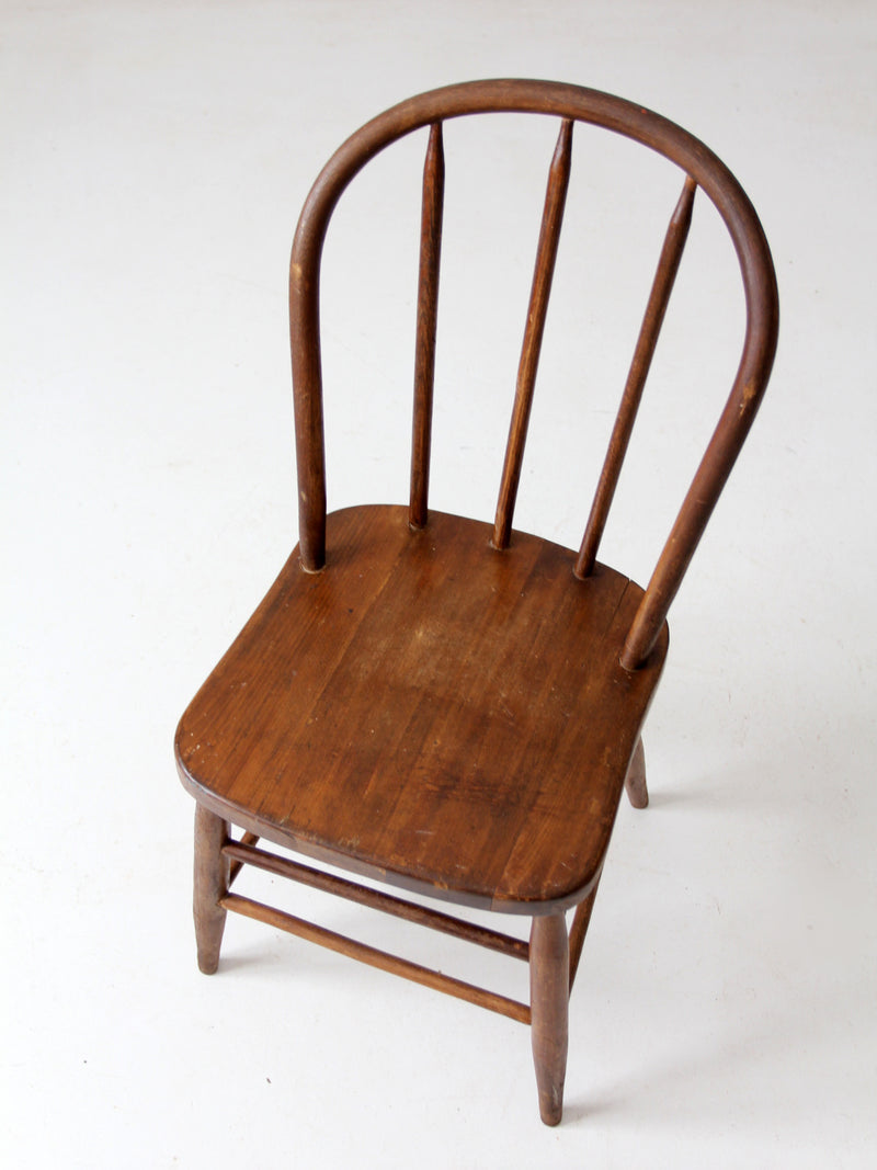 antique spindle back chair