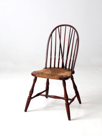 antique rush seat Windsor chair