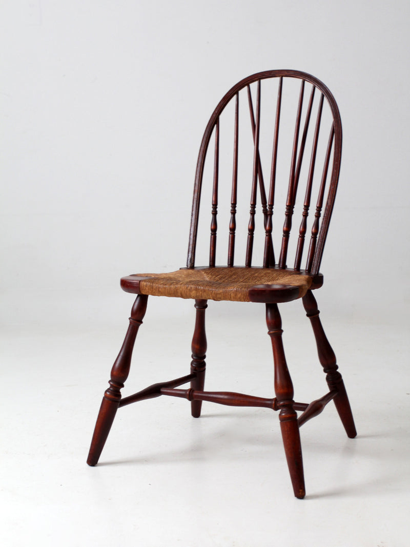 antique rush seat Windsor chair