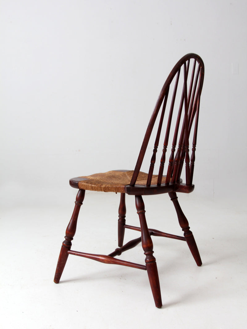 antique rush seat Windsor chair