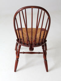 antique rush seat Windsor chair