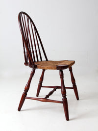 antique rush seat Windsor chair