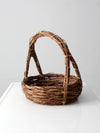 vintage rustic wicker basket