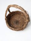 vintage rustic wicker basket