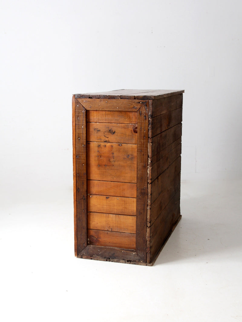 antique primitive cupboard