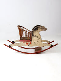 antique rocking horse chair