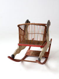 antique rocking horse chair