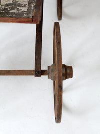 Victorian doll carriage with canopy