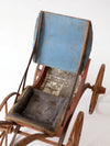 Victorian doll carriage with canopy