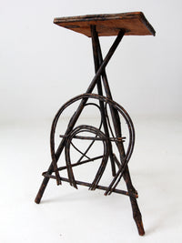 antique Adirondack twig table