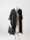 vintage 60s silk trapeze coat