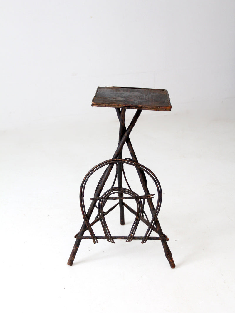 antique Adirondack twig table