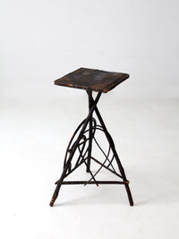 antique Adirondack twig table