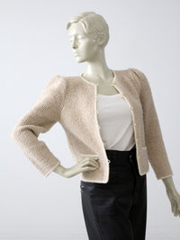 vintage boucle cardigan jacket