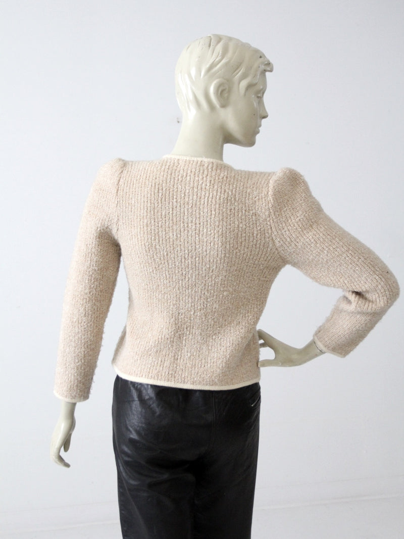 vintage boucle cardigan jacket