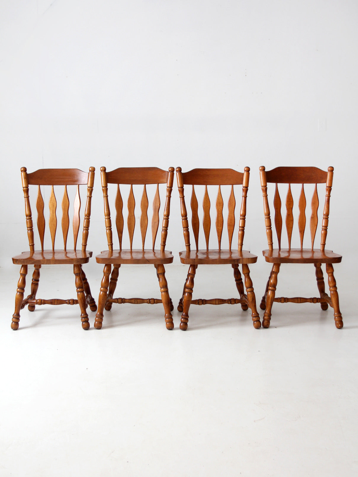 vintage oak dining chairs set of 4