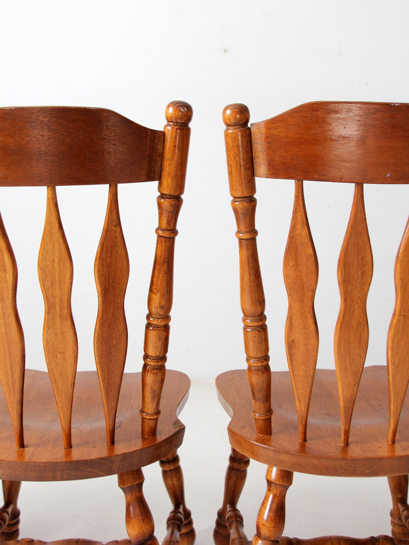 vintage oak dining chairs set of 4