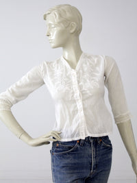 antique Edwardian top with embroidery