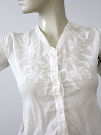 antique Edwardian top with embroidery