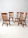 vintage oak dining chairs set of 4