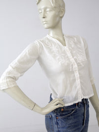 antique Edwardian top with embroidery