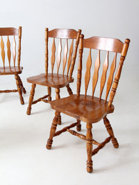 vintage oak dining chairs set of 4