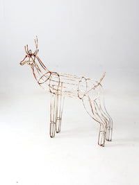 mid century metal reindeer