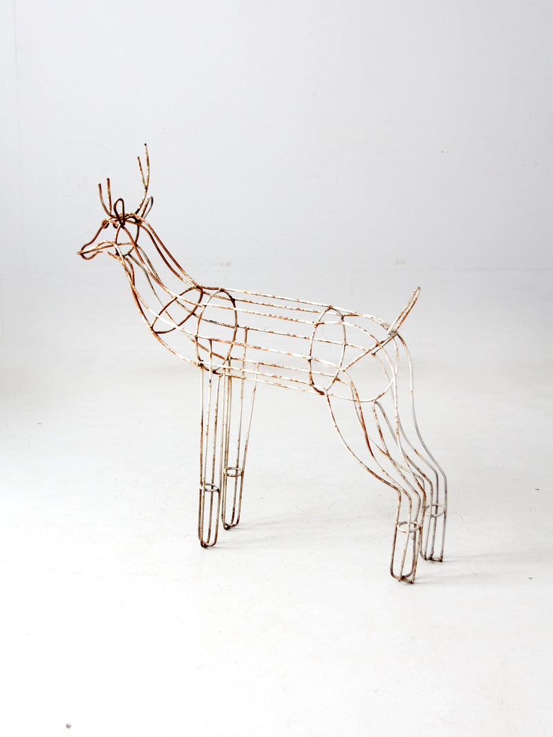 mid century metal reindeer