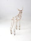 mid century metal reindeer