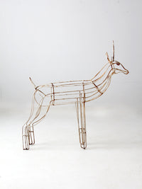 mid century metal reindeer