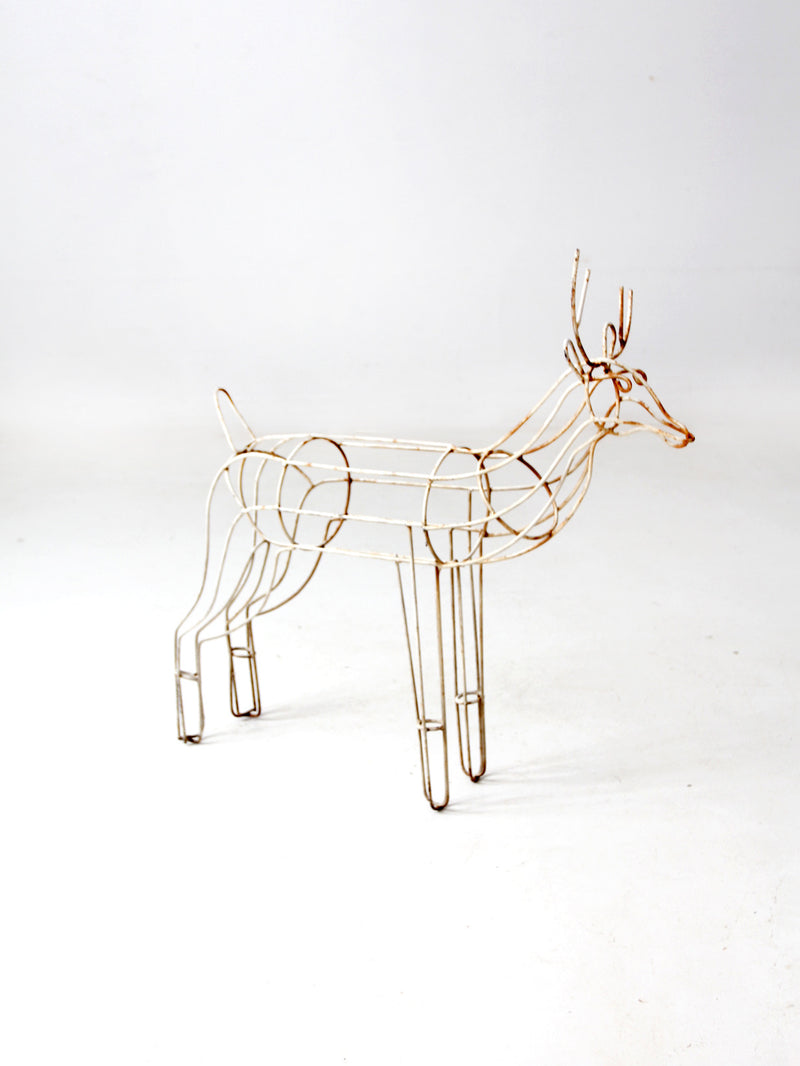 mid century metal reindeer