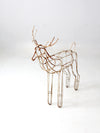 mid century metal reindeer