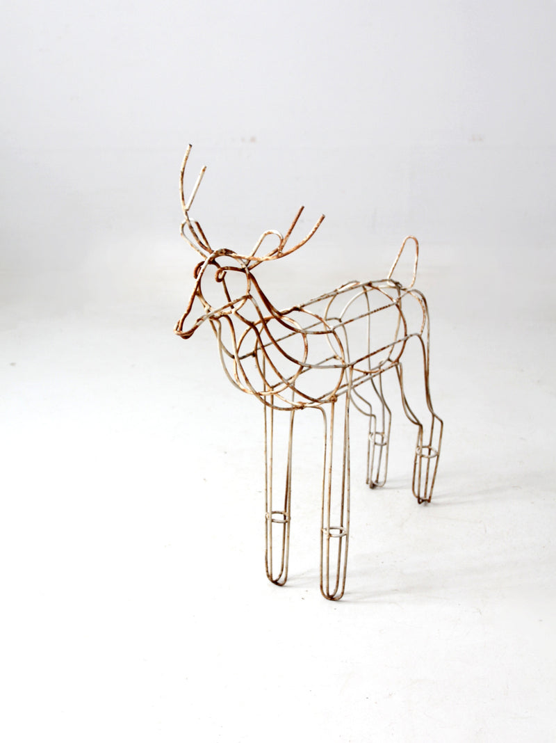 mid century metal reindeer