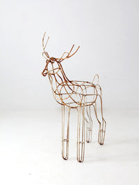 mid century metal reindeer