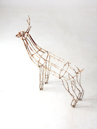 mid century metal reindeer