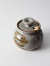 vintage studio pottery honey jar